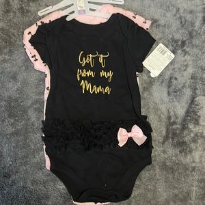 New with tags 2 piece girls body suit